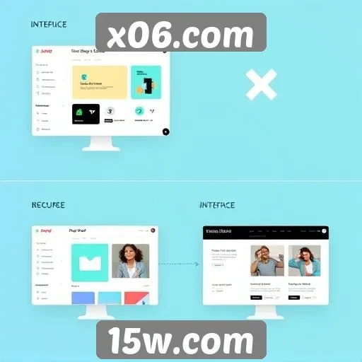Evolução do design de interface no site x06.com